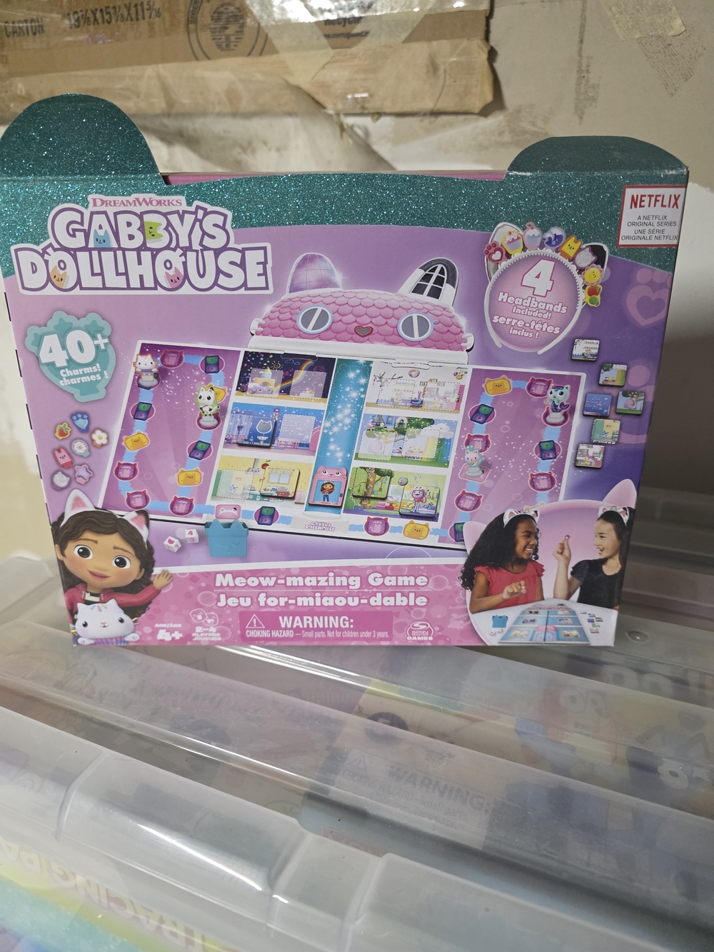 Gabby's Dollhouse Meow-mazing Game - Pink & Teal